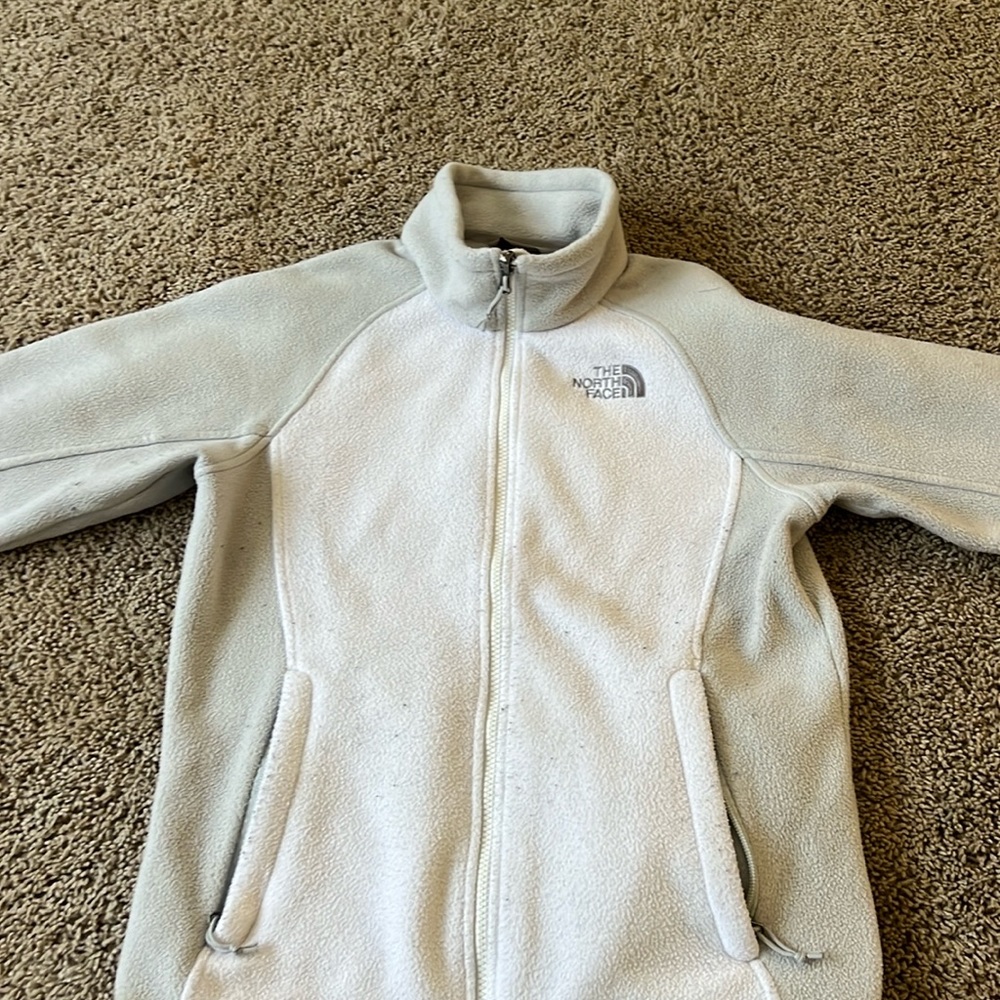 The northface.. white&lightgray..women size s